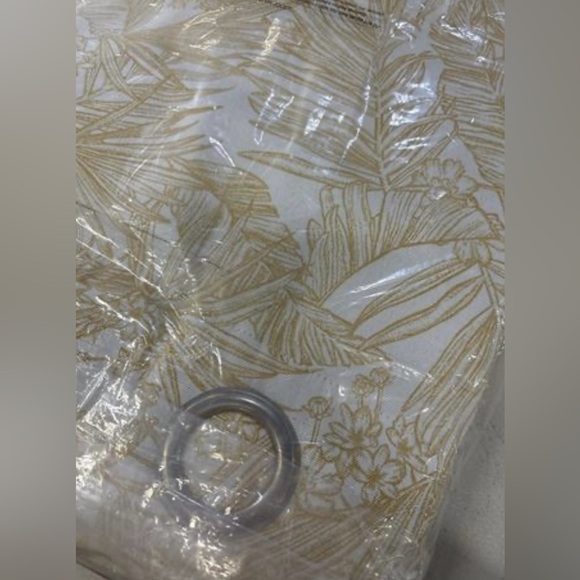 Tommy Hilfiger Tropical Floral Curtain Panel Pair Sahara Sun - 108 Inches - Picture 7 of 7